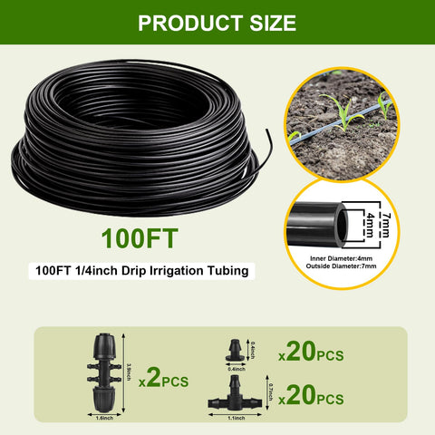 Letesult 6-way connectors pack enables flexible irrigation layout across garden beds.