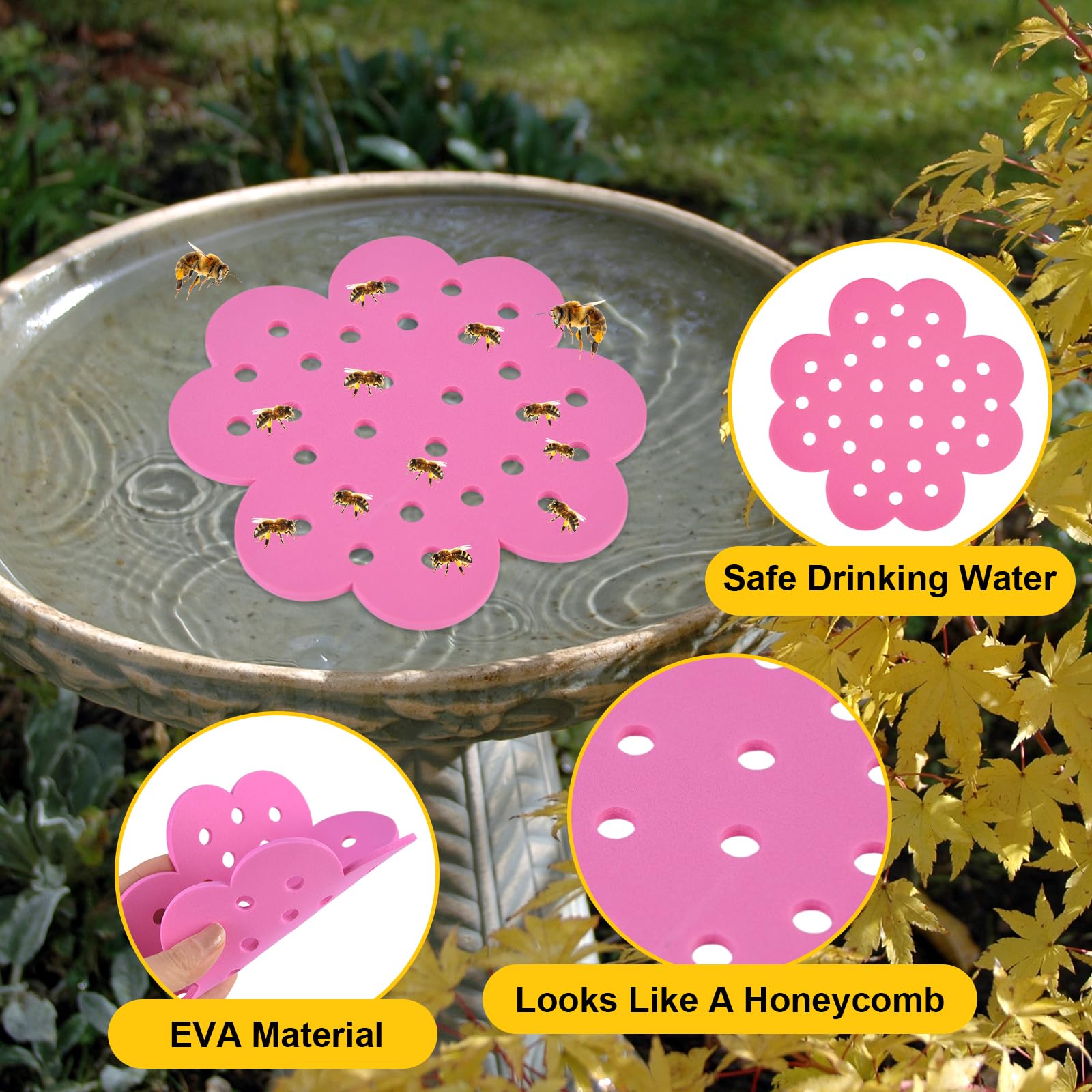 letesult butterfly water station outdoors attracts butterflies with a gentle drink surface.