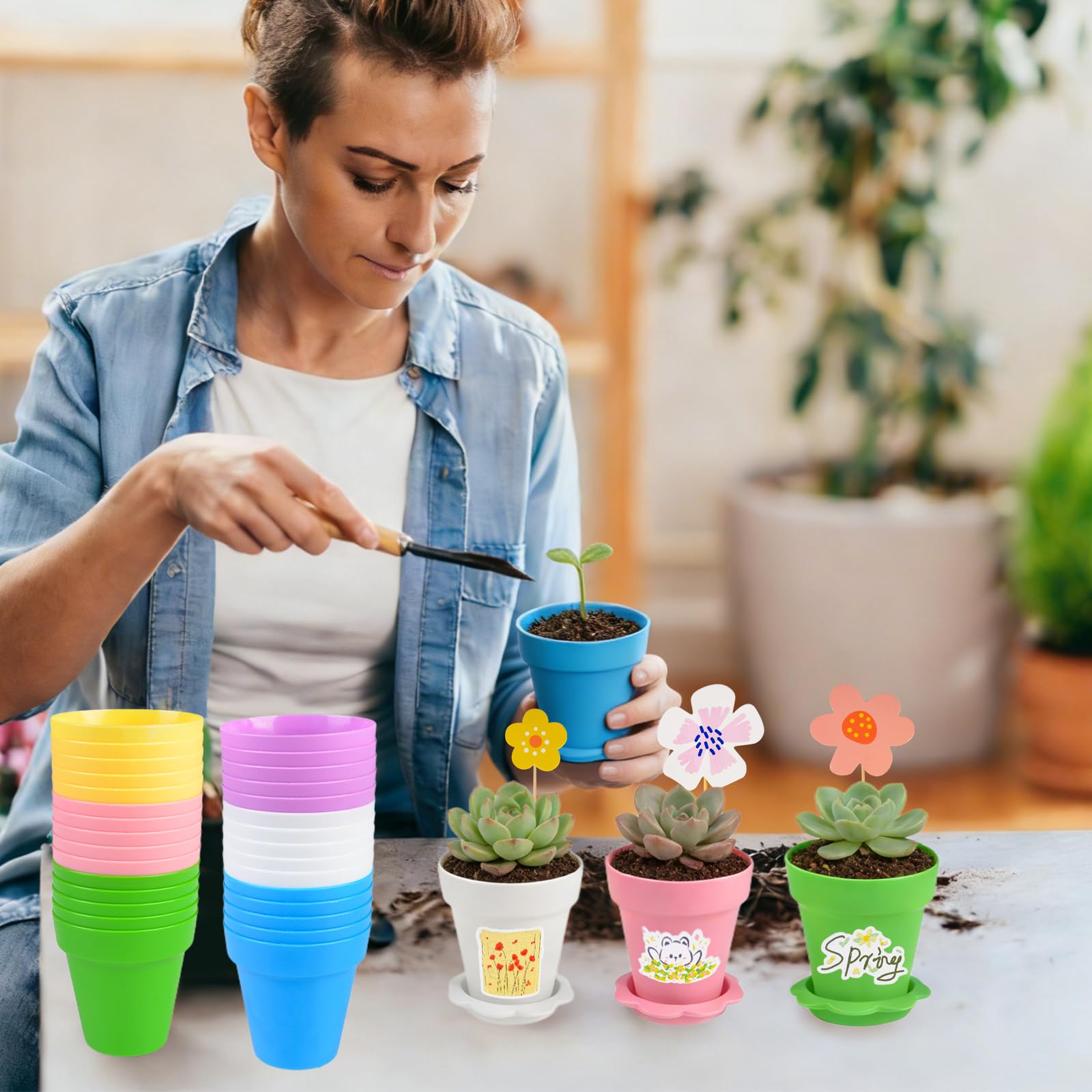 Letesult cupcake pot ideal for seedlings and small succulents