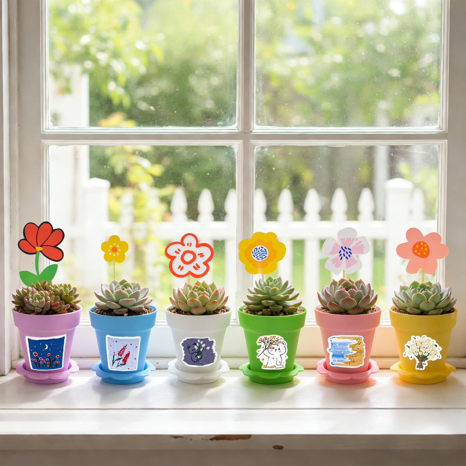 Letesult cupcake pots are stackable for compact storage
