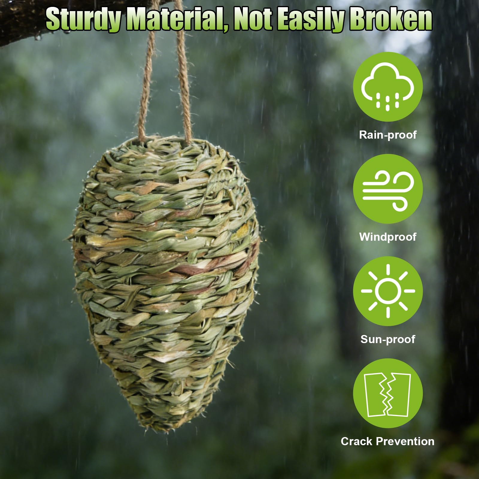 letesult waterproof and windproof wasp nest decor ideal for patios.
