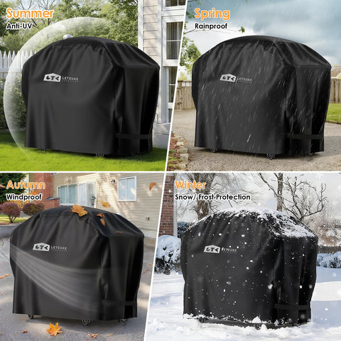 Leteuke pizza oven cart cover cleaning care allows easy washing.