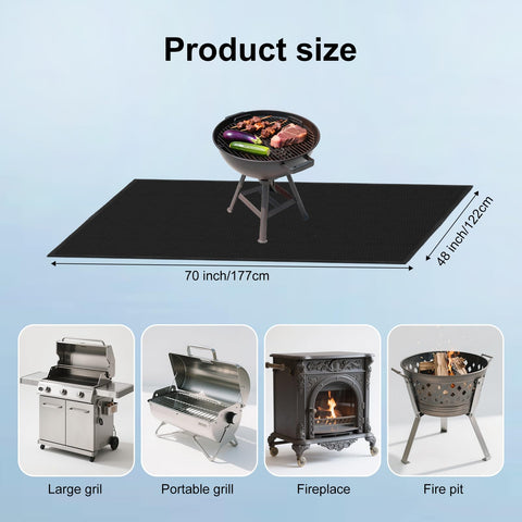 LETITIN easy-clean surface makes grease wipe away after grilling.