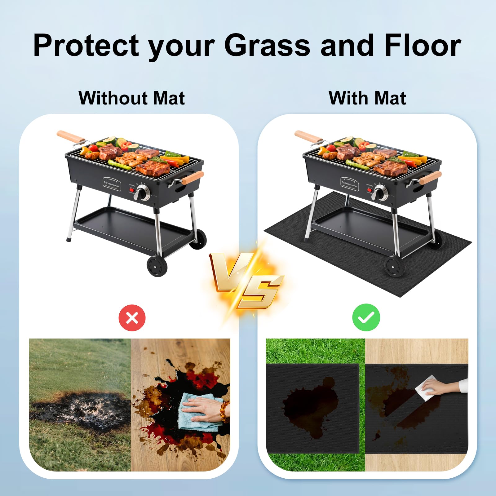 LETITIN lab-tested durability for year-round use on various surfaces.