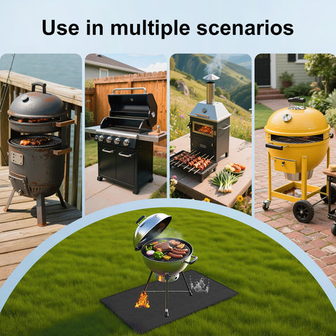 LETITIN versatile outdoor protector shields fire pits, ovens, and patios.
