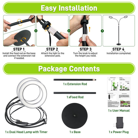 LETKEYS setup shown in living room for indoor gardening.