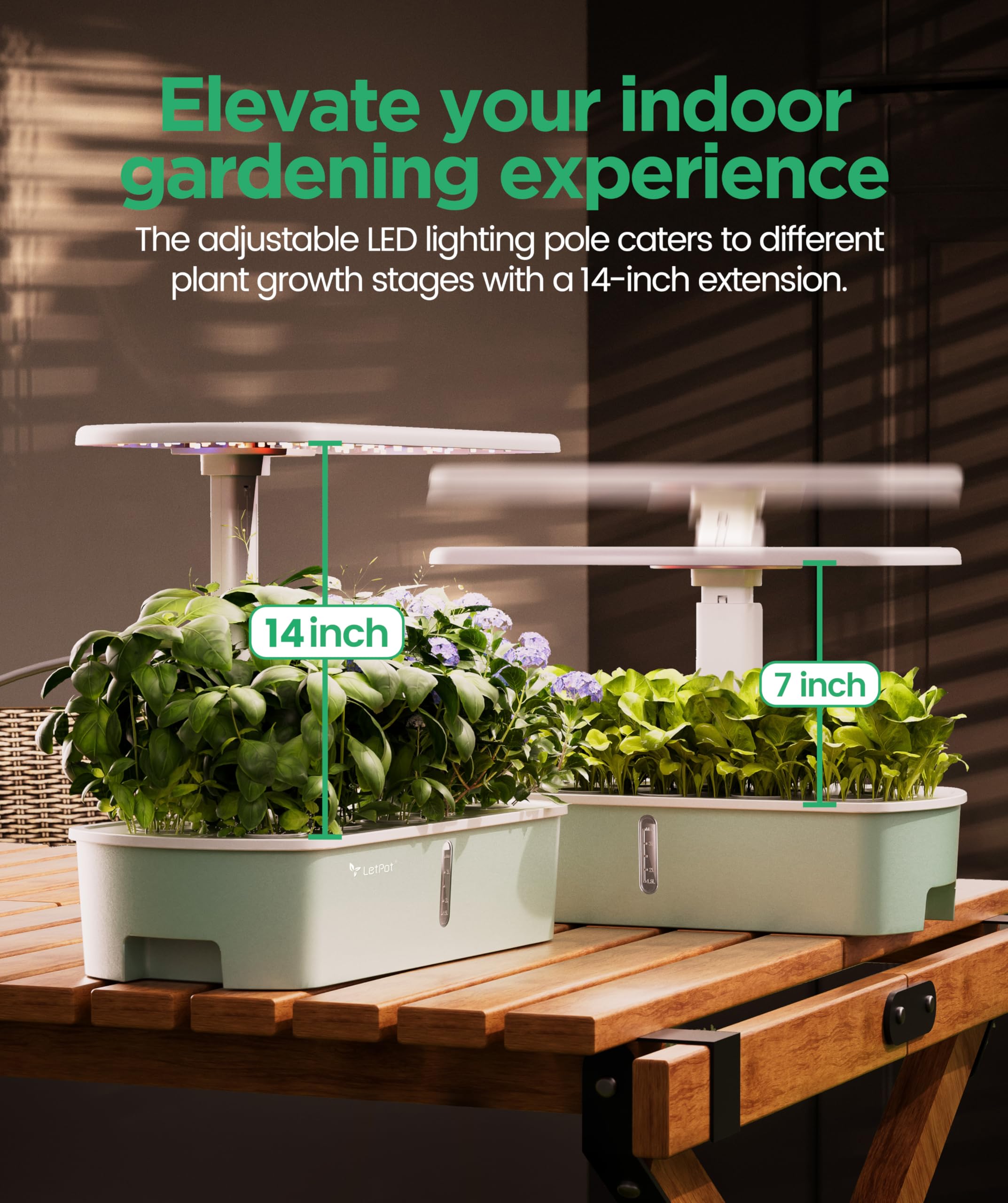 LetPot LPH-Air 10-pod planter ready for fresh herbs and veggies
