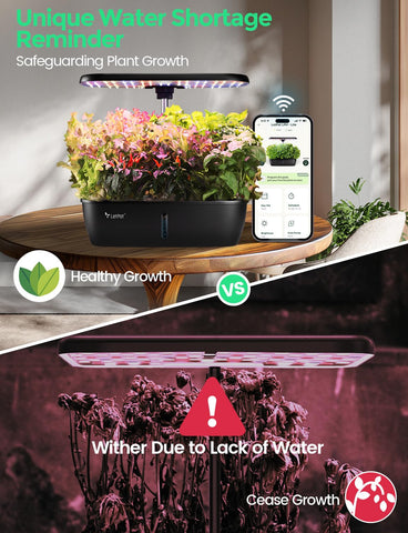 LETPOT LPH-Lite pump system keeps nutrient-rich water circulating