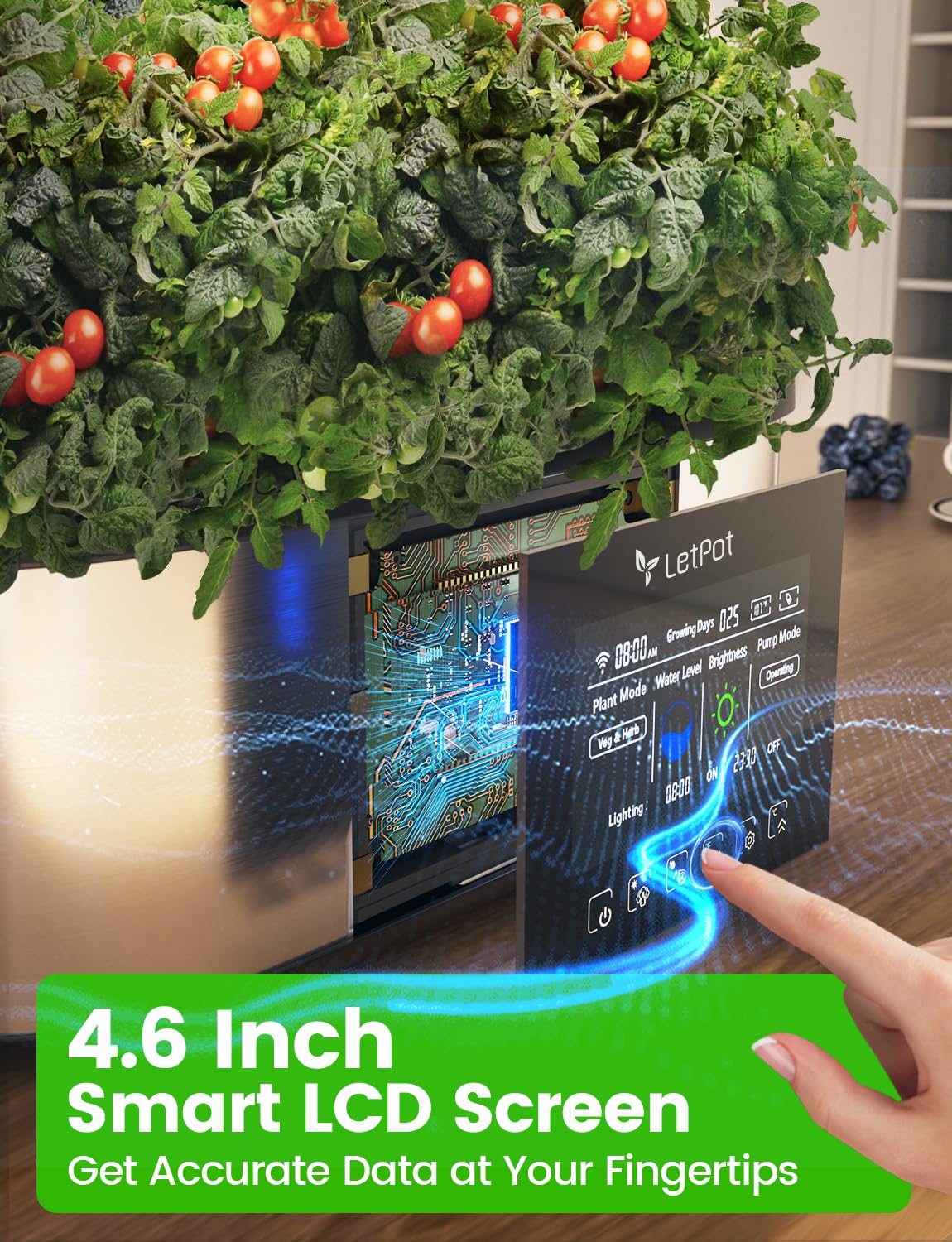 LetPot LPH-Max 30-day tank enables extended, hands-free gardening.