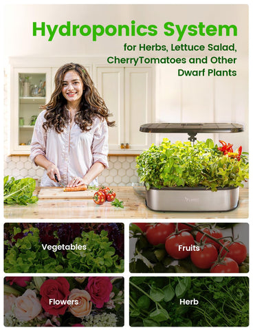 LetPot LPH-SE stainless steel design for durability and easy cleaning