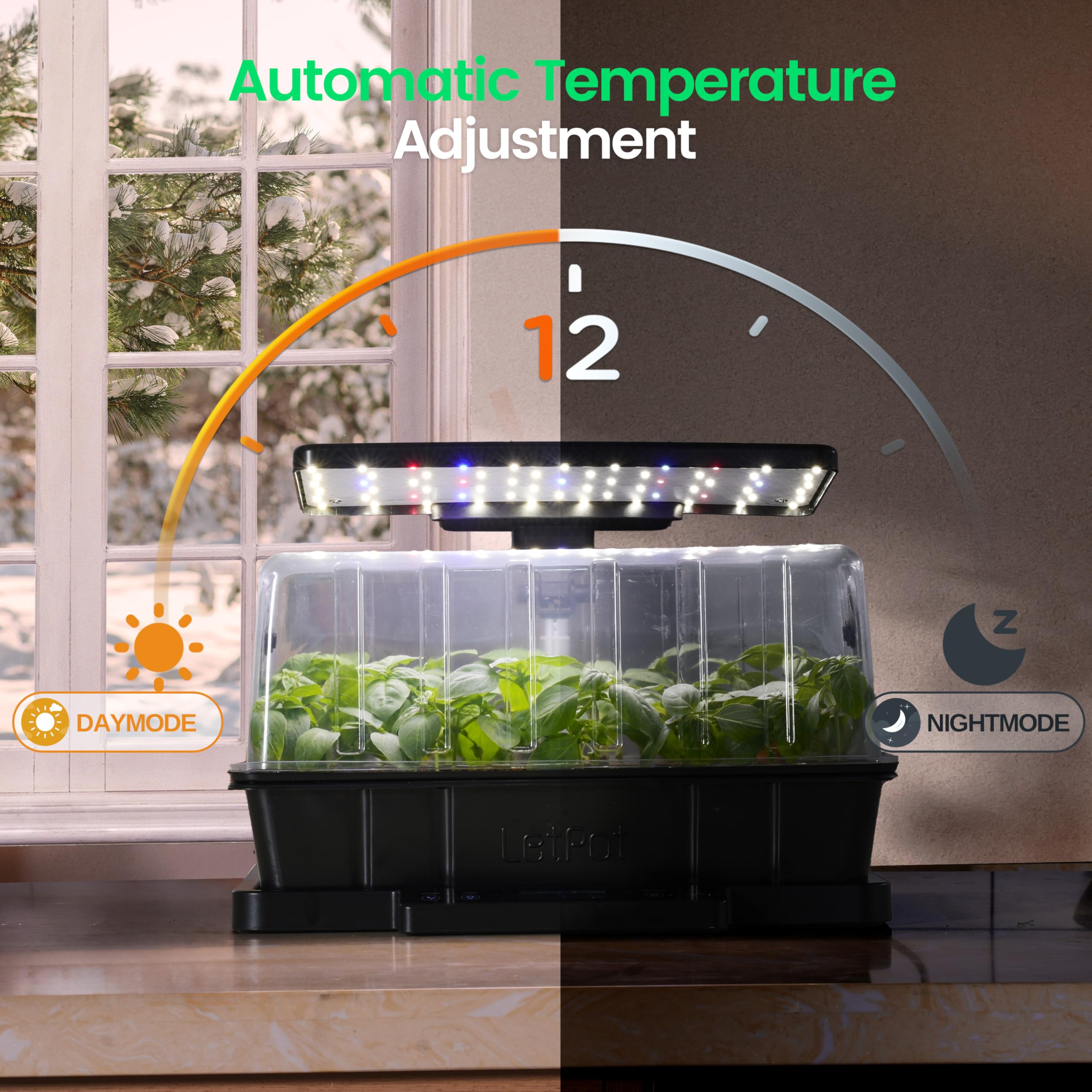 LetPot compact indoor kit fits on countertops and shelves
