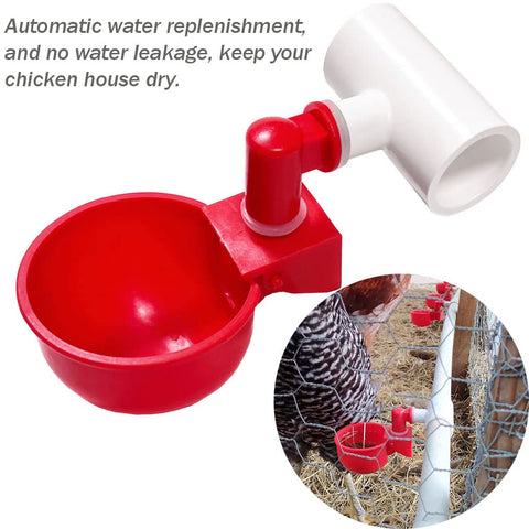 LetsFix automatic PVC waterer for poultry keeps coops dry and efficient