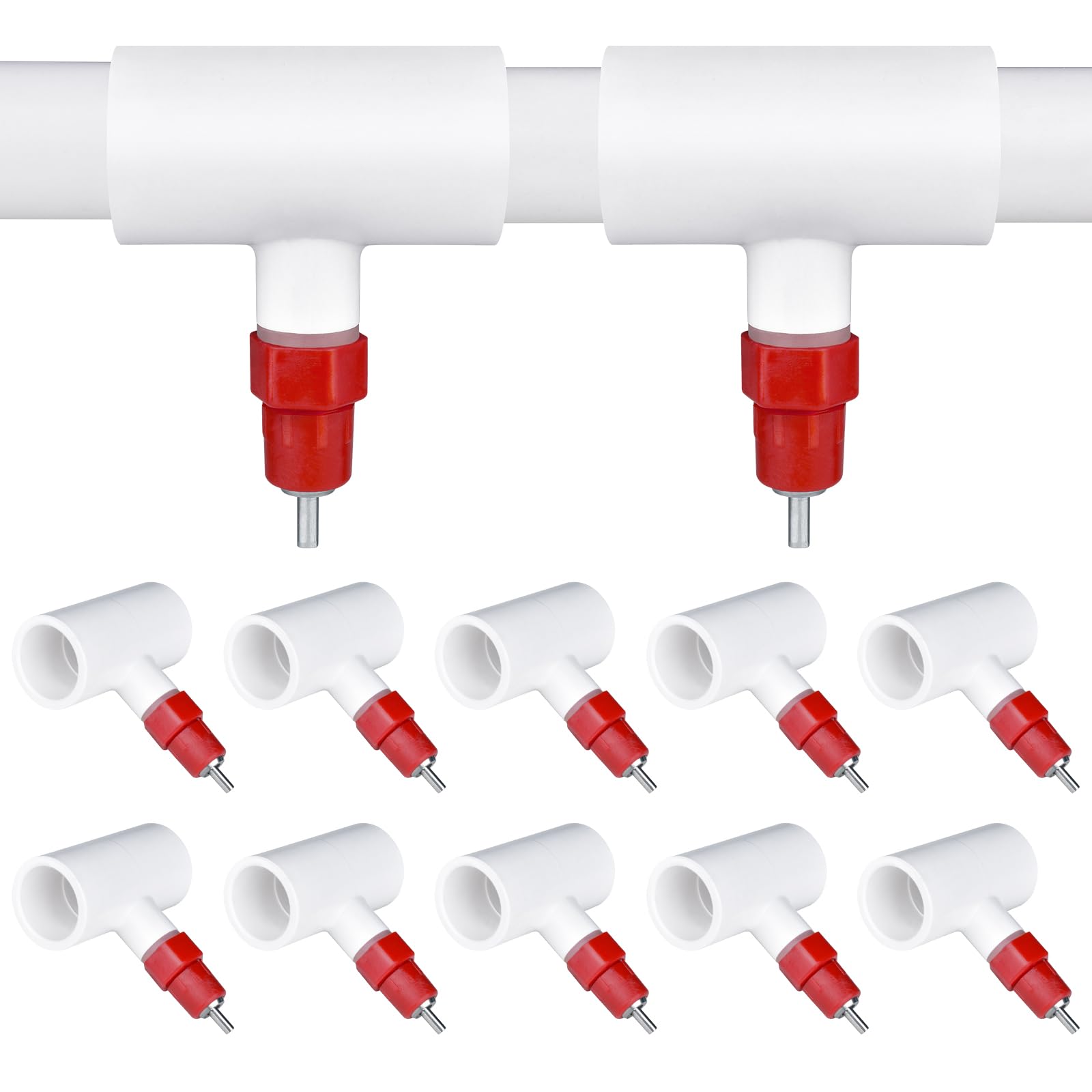 LetsFix chicken water nipples 10pcs pack for drip-free coop watering