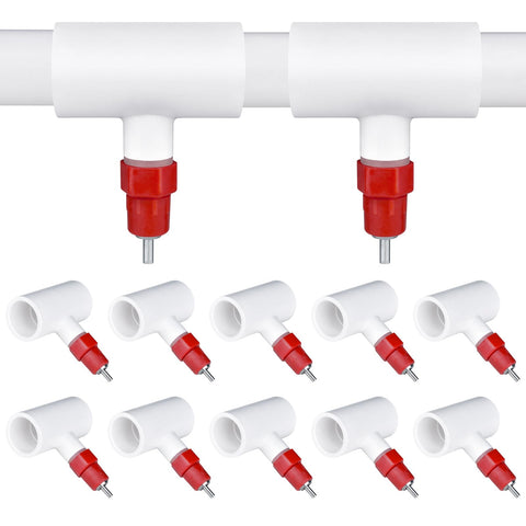 LetsFix chicken water nipples 10pcs pack for drip-free coop watering