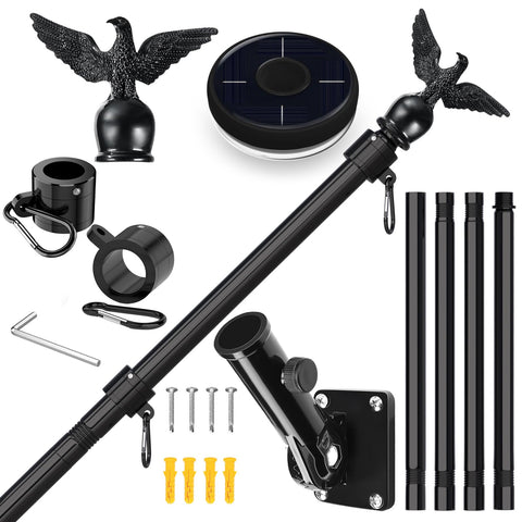LETSTRY 5ft flag pole kit wall mount for durable outdoor display