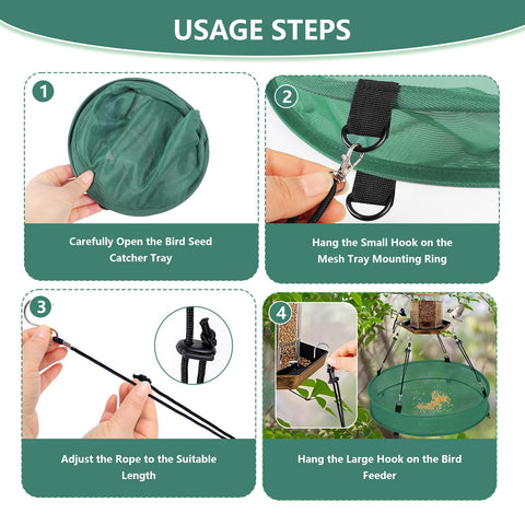 Lettry bird feeder hook ring included for easy hanging.