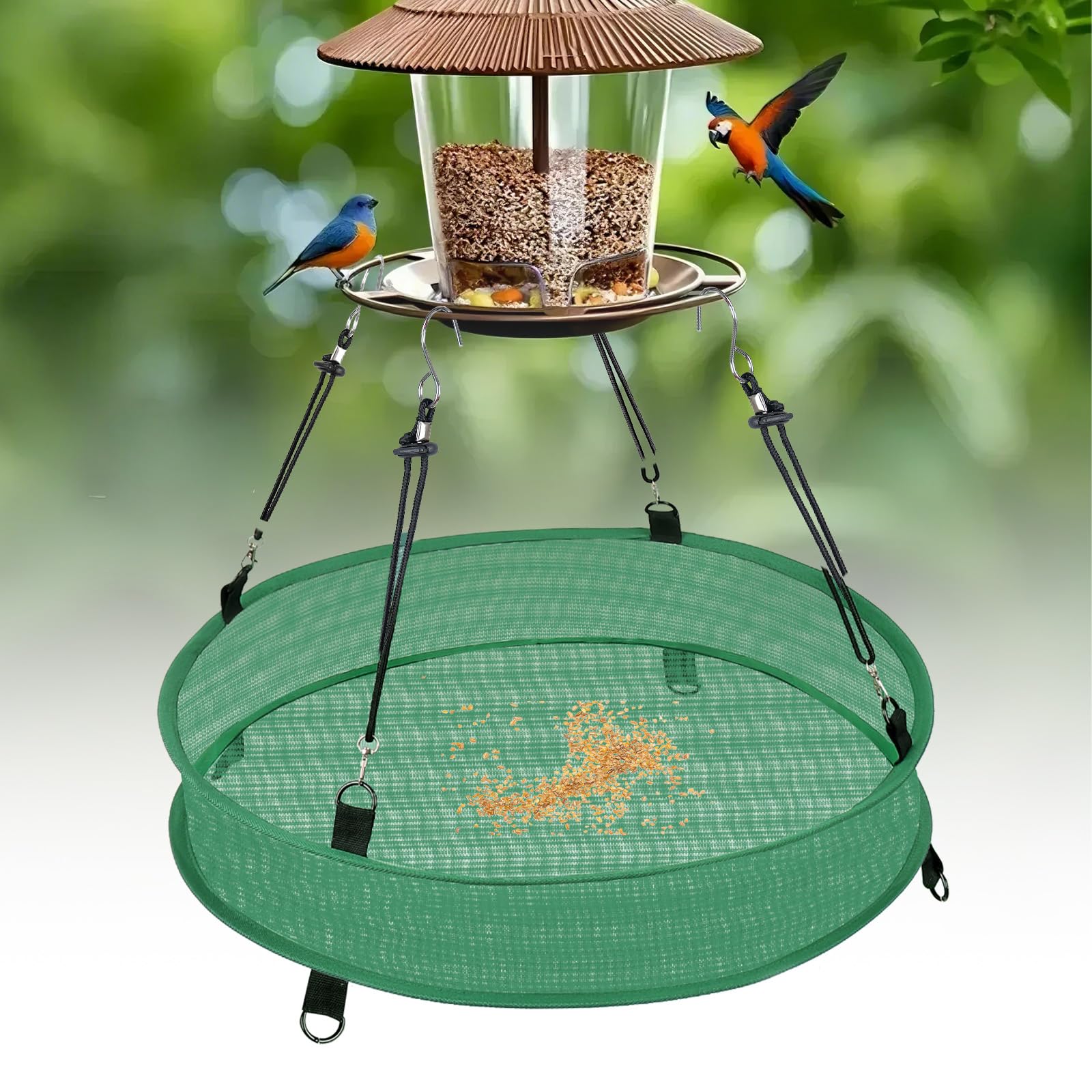 Lettry lightweight polyester mesh withstands outdoor use.