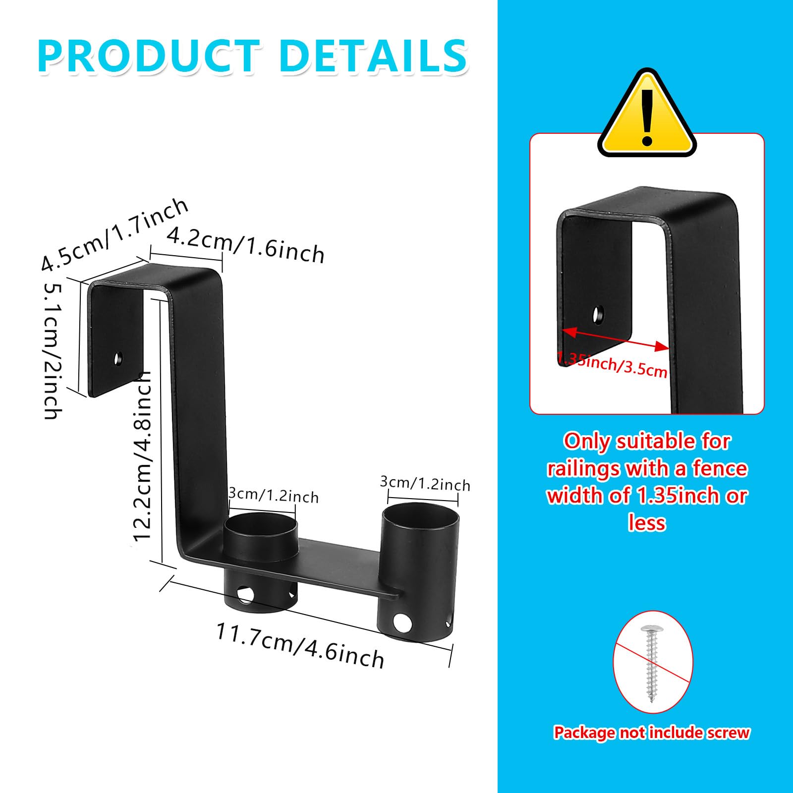 Durable metal with powder coated finish resists rust outdoors.