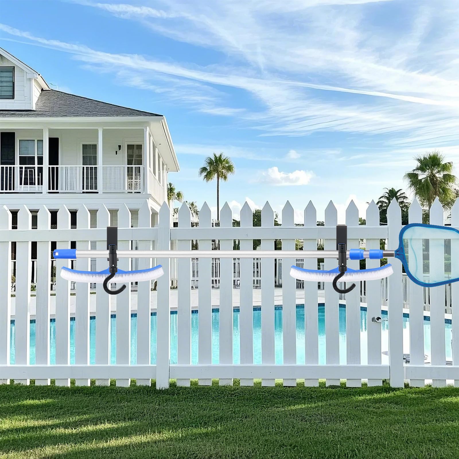 Outdoor use with rust resistant coating for Lettry hooks.
