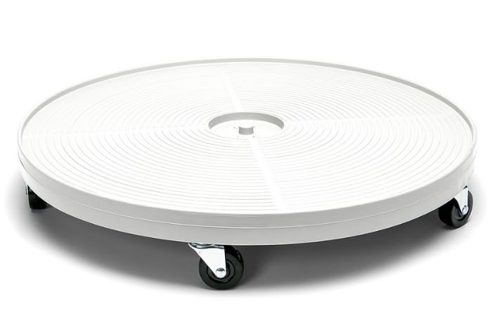 Lettuce Grow 24-inch plant dolly with wheels for easy repositioning.