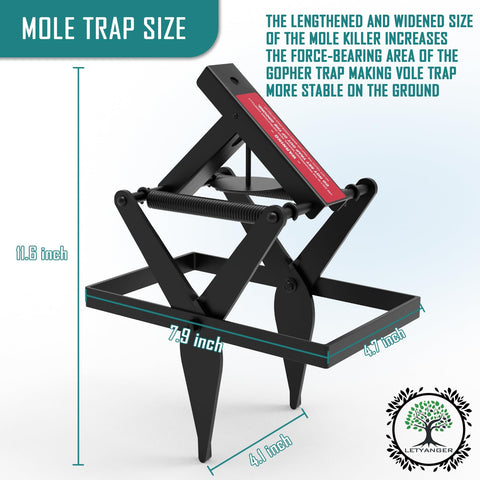 LETYANGER reusable-gopher-traps offer durable, eco-friendly lawn protection.