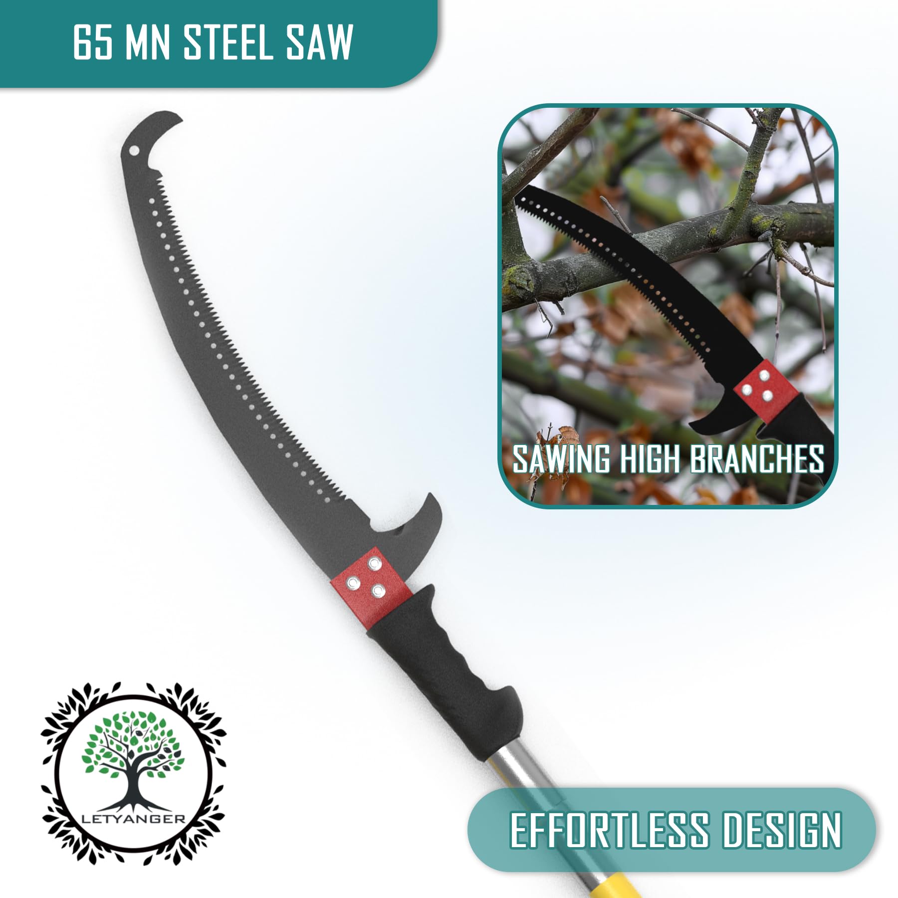 LETYANGER spare saw with sheath ready for use