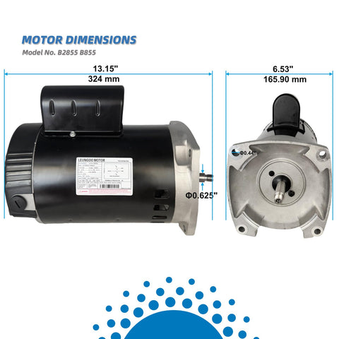 LEUNGOO B2855 230v-power-connection highlights standard voltage setup.