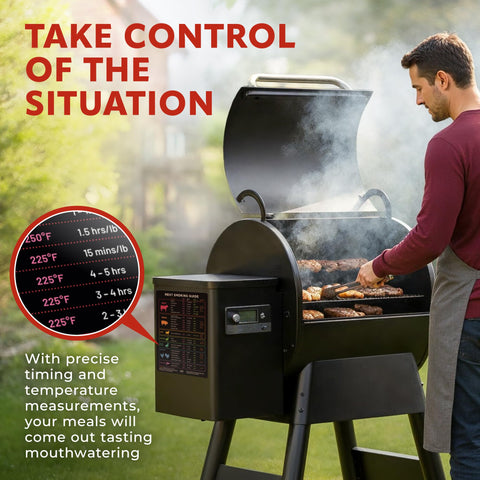 Levain & Co X-Large Magnet close-up with magnetic back for hands-free grilling guidance.