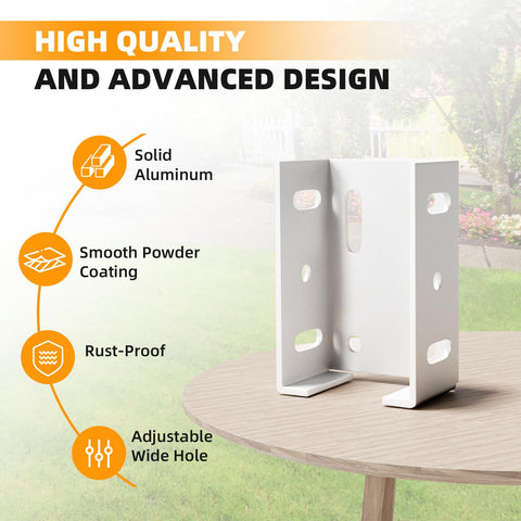 LEVENDOR fence bracket arc-edge design blends naturally with posts after installation