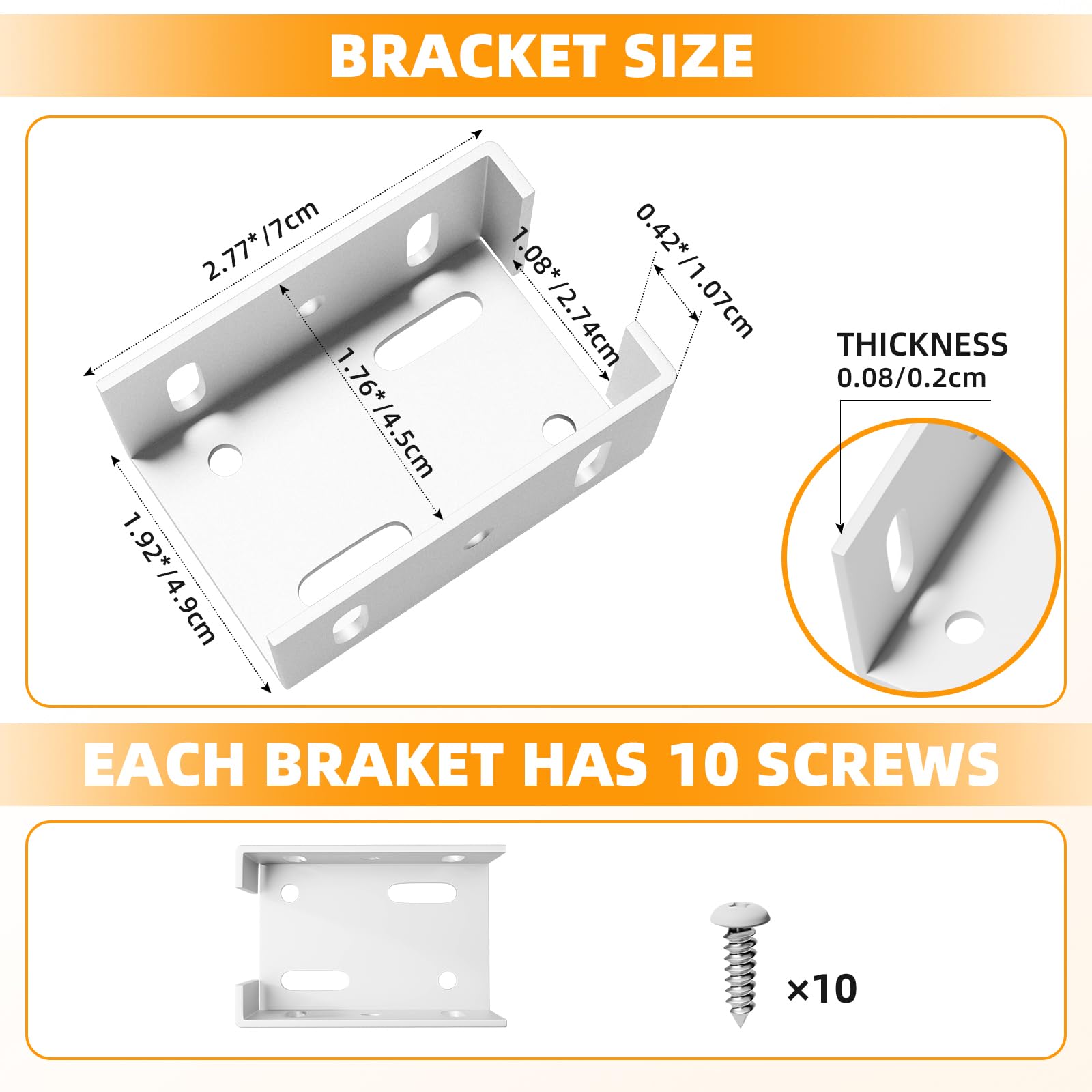 LEVENDOR aluminum fence bracket close-up highlights powder-coated finish for weather resistance