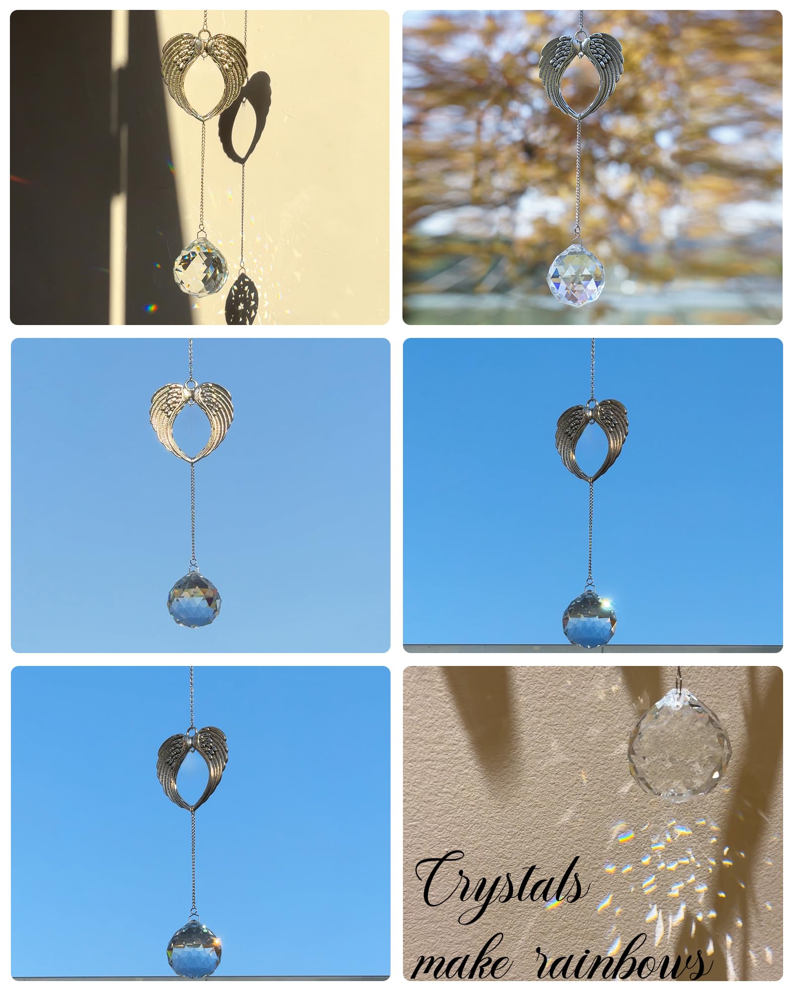 Leverse rainbow symbolism symbol of hope in a suncatcher.