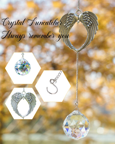 Leverse window decor sun catcher suited for bedroom or living spaces.