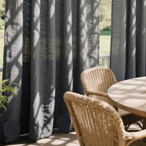 LEVOSHUA weights for mosquito nets and privacy panels stay put.
