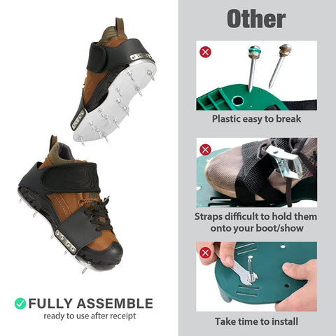 Leweio fully assembled spike shoes ready to use straight from the box