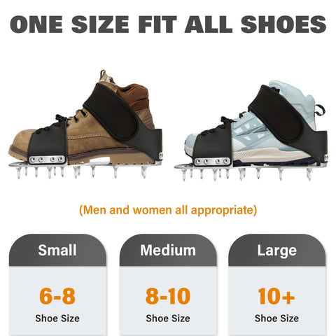 Leweio one-size-fit-all design fits over regular shoes with adjustable straps