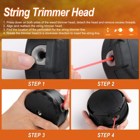 LEWEREST DWO1DT995 nylon trimmer line ensures efficient cutting across terrains.