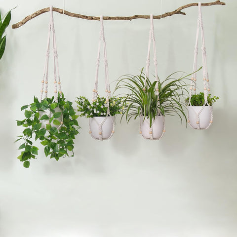 LEWESU Macrame Plant Hanger ready for various pot sizes