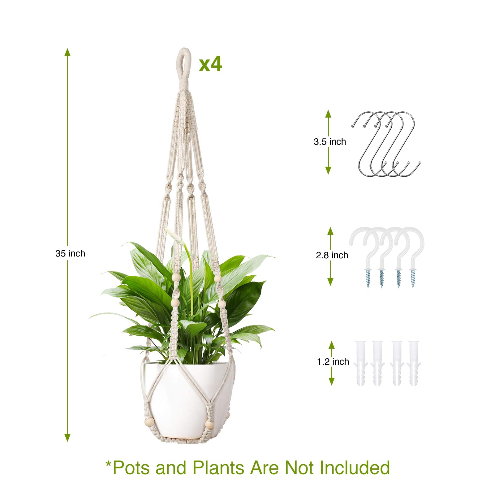 LEWESU Macrame Plant Hanger adds boho charm to living room