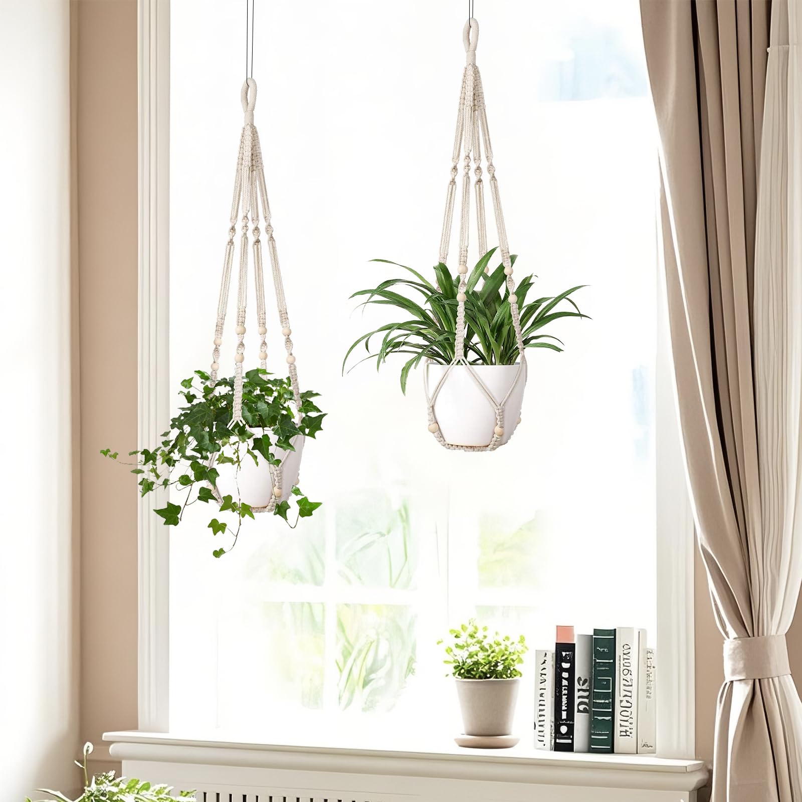 LEWESU two-hanger set includes S-hooks and ceiling hooks.