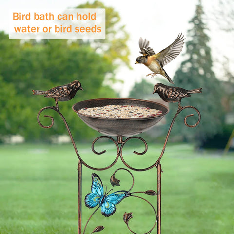 LEWIS&WAYNE free standing bird feeder station integrated into lawn or border