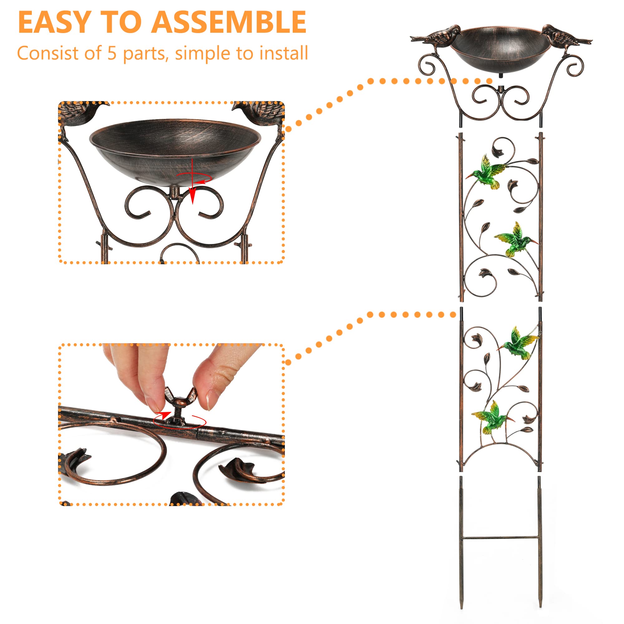 LEWIS&WAYNE bronze finish enhances yard decor with durable construction