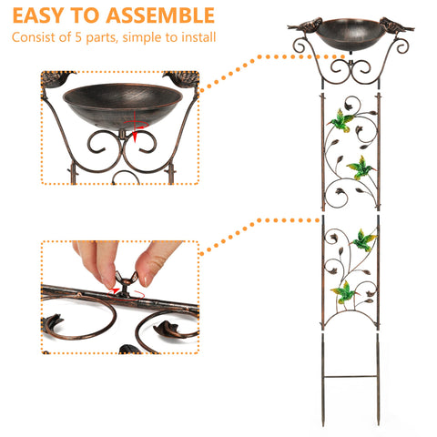 LEWIS&WAYNE bronze finish enhances yard decor with durable construction