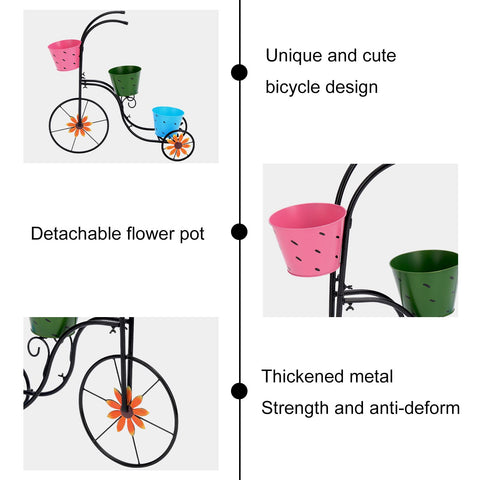 LEWIS&WAYNE tricycle planter wheels and handle detail