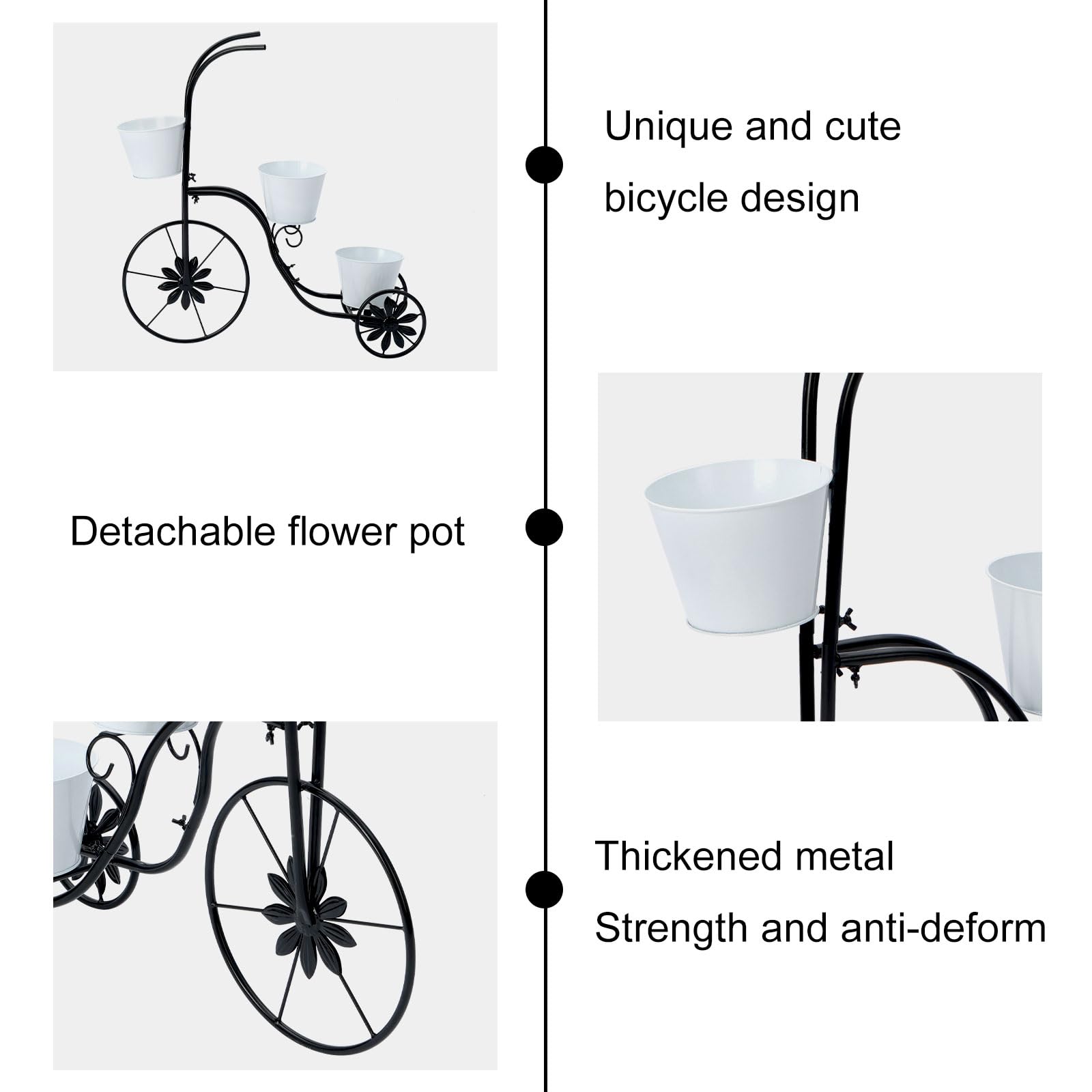 assembly detail of LEWIS&WAYNE planter using wing nuts, tool-free