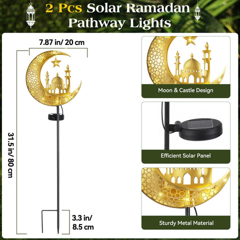 Lewondr warm golden illumination creates cozy Ramadan ambiance outdoors.