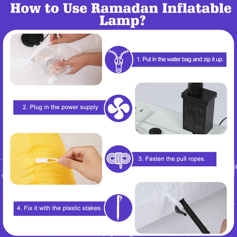 Lewondr yard-sized Ramadan decoration ideal for outdoor celebrations.