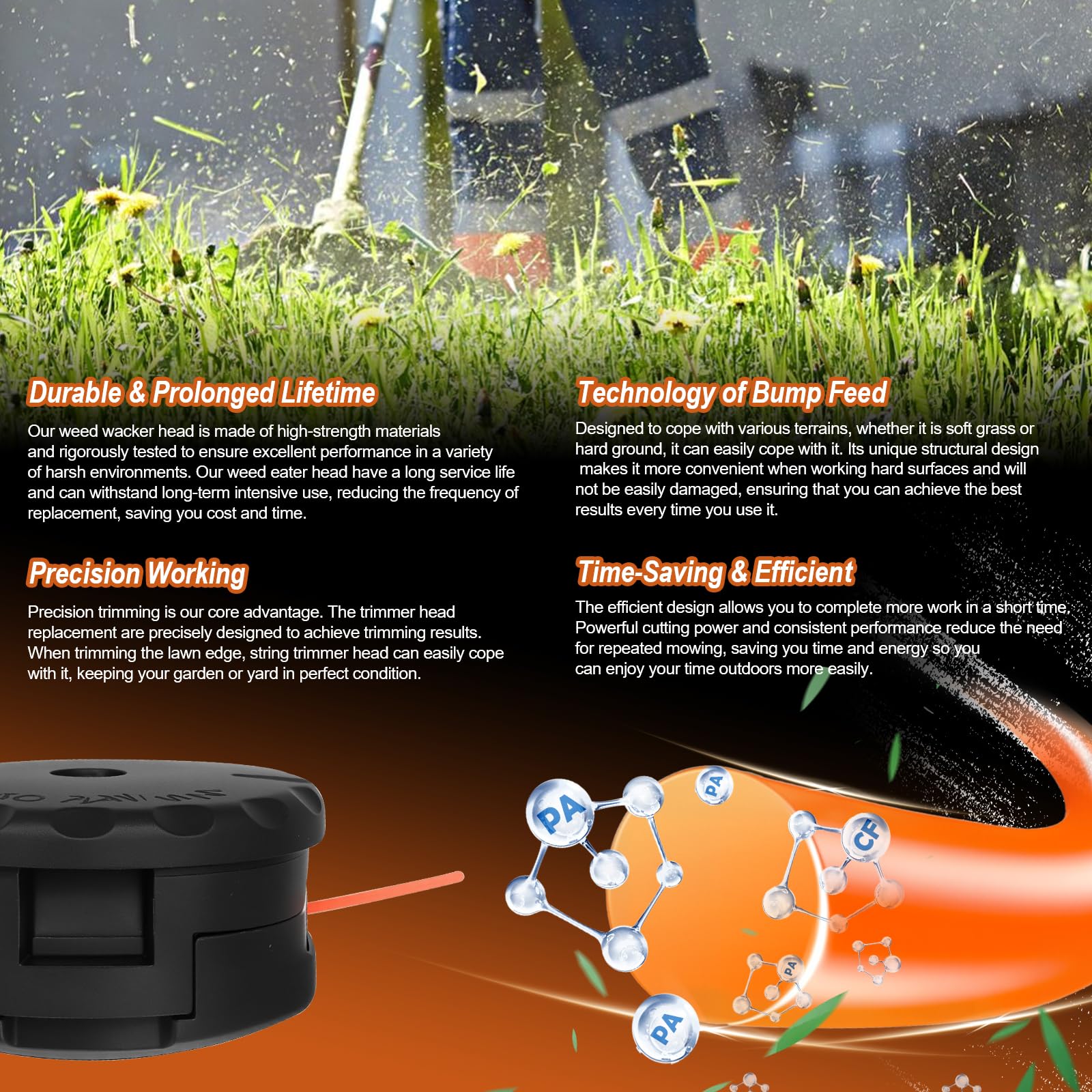 LEWEREST DWO1DT995 features bump-feed mechanism for continuous line feeding.