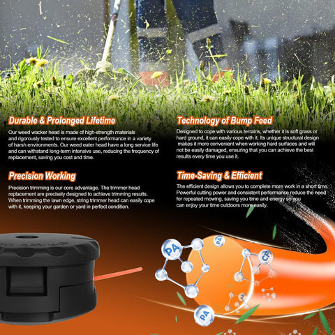 LEWEREST DWO1DT995 features bump-feed mechanism for continuous line feeding.