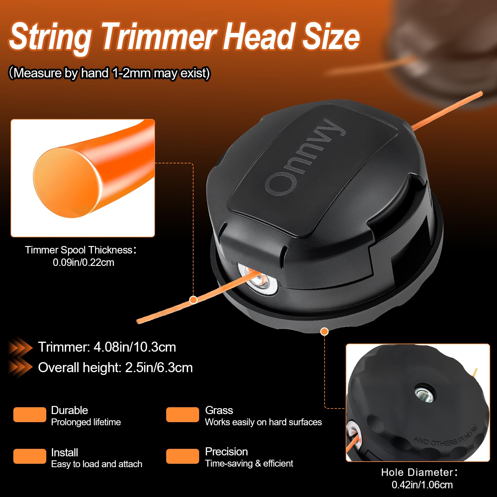 LEWEREST DWO1DT995 durable ABS shell protects the head for long life.