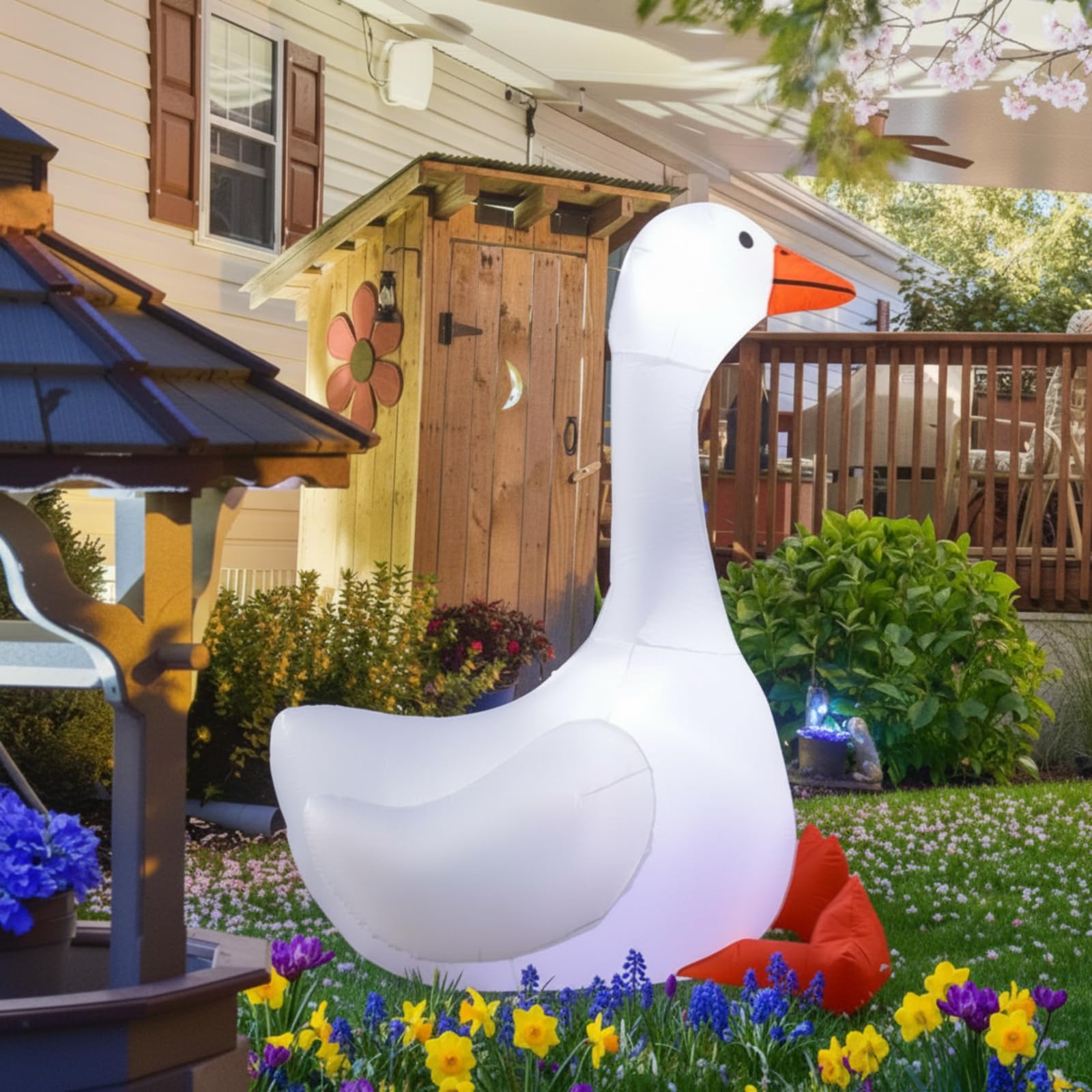 Leyndo goose ground fix water bags stabilize in breezy yards